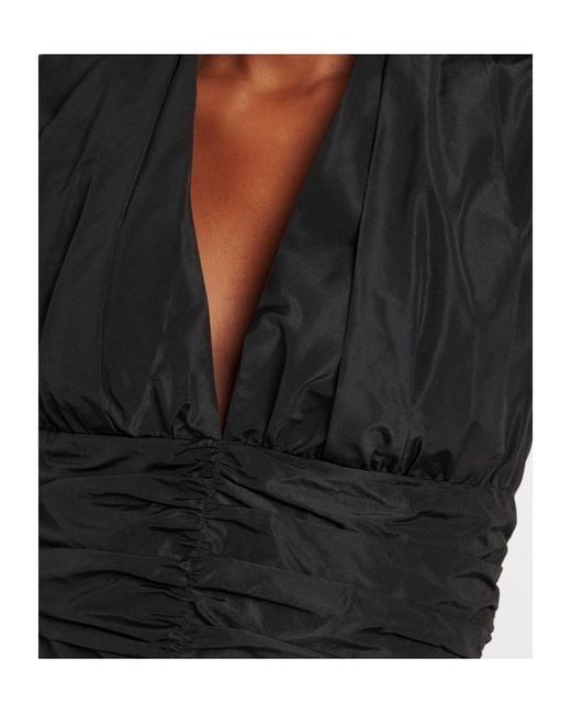Patou Black Pleated Detail Dress