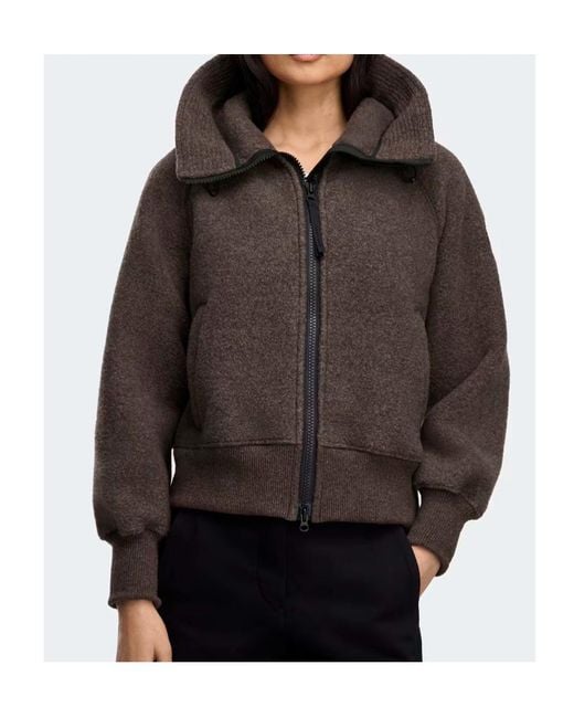 Canada Goose Brown Chilliwack Hooded Bomber Jacket