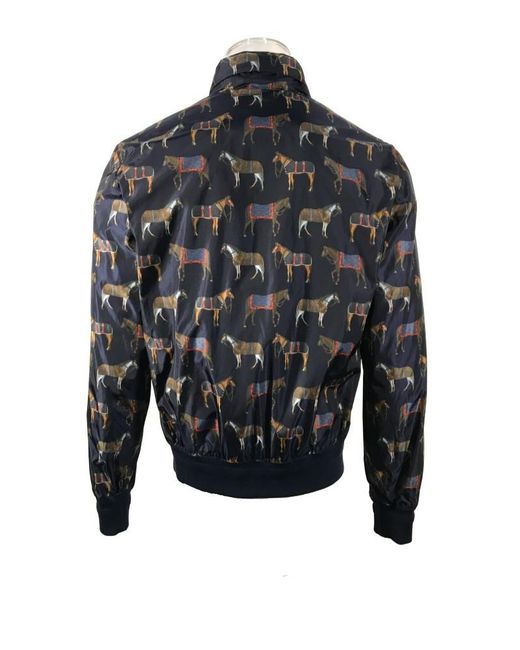 Gucci Blue Long-Sleeved Casual Jacket for men