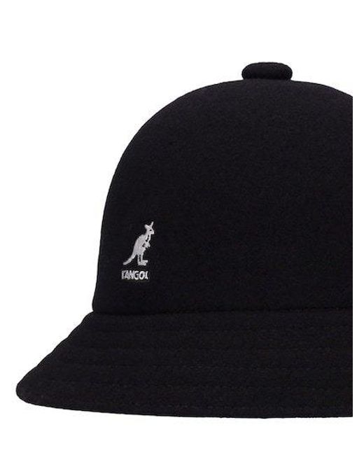 Kangol Black Logo Hat for men
