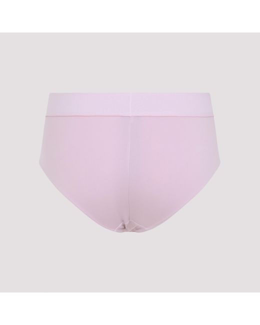 Tom Ford Pink Logo-Waist Briefs
