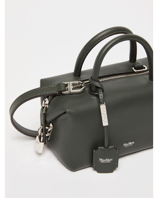 Max Mara Black Zippered Shoulder Bag