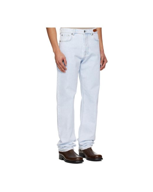 Lanvin Blue Non-Stretch Regular Jeans for men