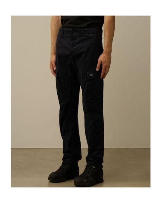 C P Company Black Work Casual Pants for men