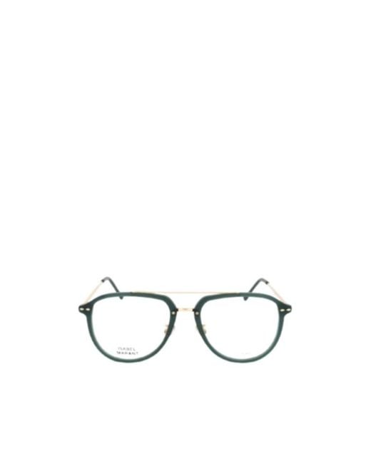 Isabel Marant Metallic Full-Rimmed Plano Lenses