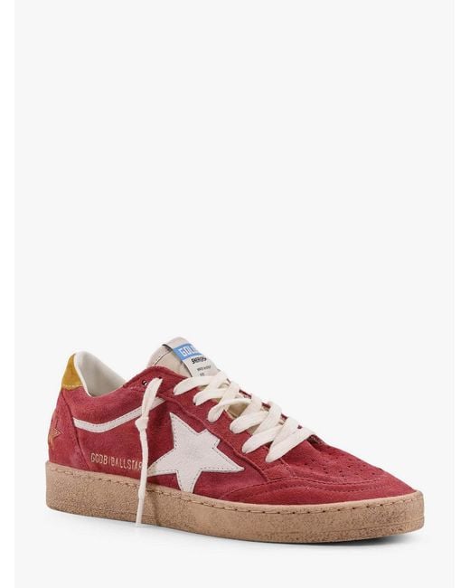 Golden Goose Deluxe Brand Red Ball Star Lace-Up Sneakers