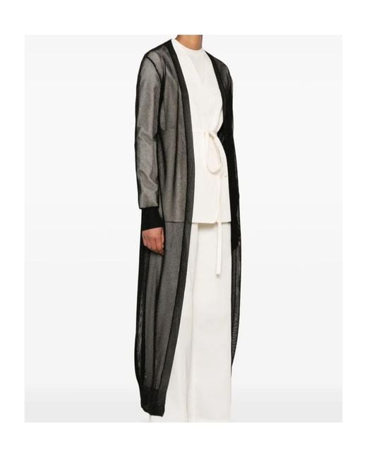 Herno Black Knitted Coat