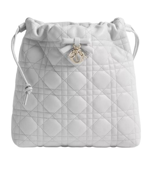 Dior Gray Aable Mini Bucket Bag