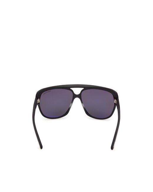 Tom Ford Gray T-Logo Pilot Sunglasses for men