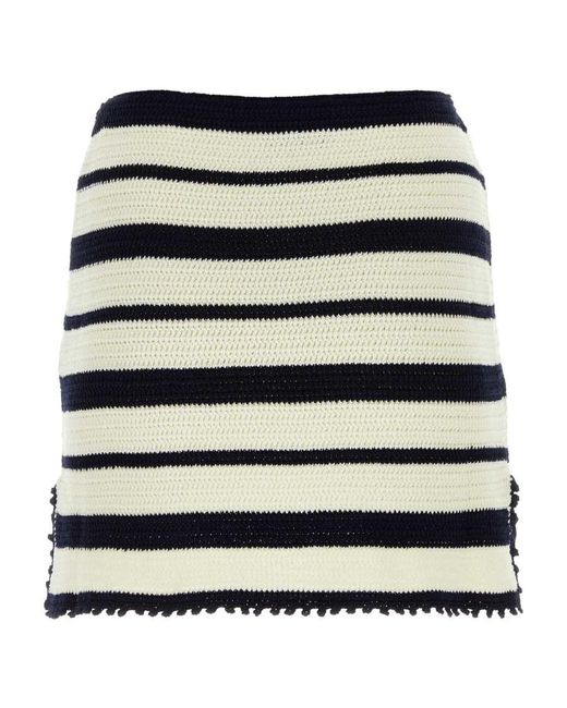 Miu Miu Black Cotton Miniskirt