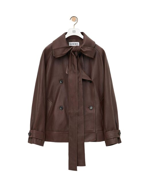 Loewe Brown Bow Jacket