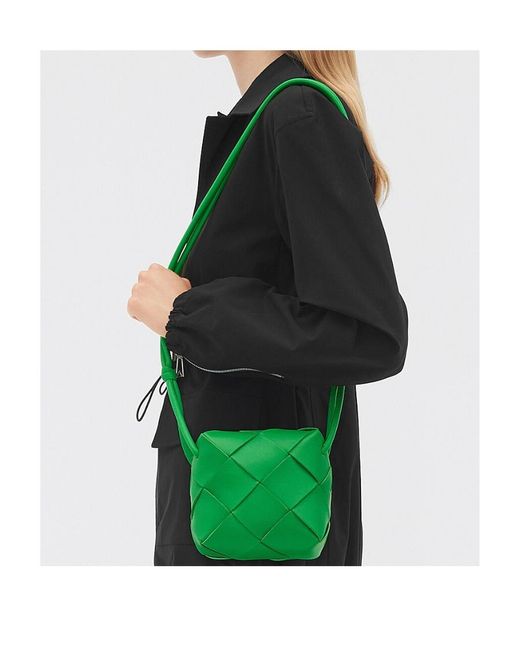 Bottega Veneta Green Cassette Mini Shoulder Bag