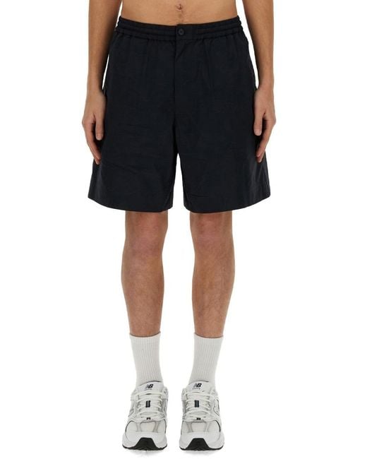 Aspesi Black Bermuda Nemo Relaxed Shorts for men