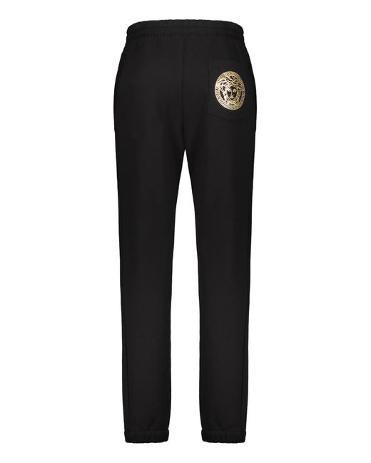 Versace Black Drawstring Track Pants for men
