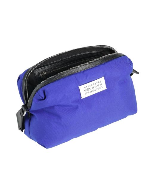 Maison Margiela Blue Woven Medium Camera Bag