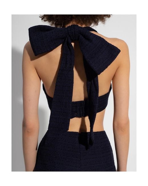 Zimmermann Blue High Tide Halterneck Bodice
