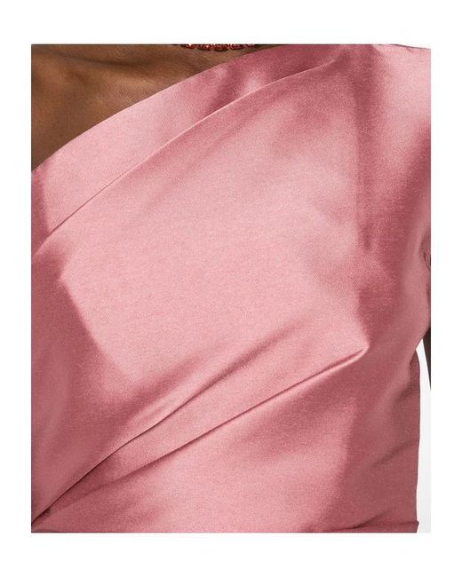 Solace London Pink Kira Midi Dress