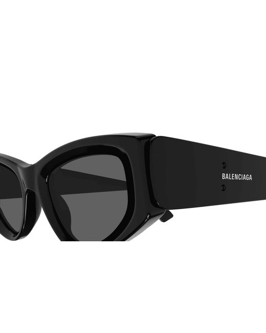 Balenciaga White Eyewear Cat-Eye Frame Sunglasses