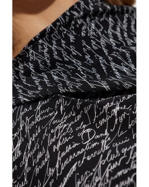Balmain Black Monogram Printed Top