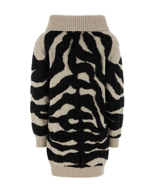 Moschino Multicolor Zebra-Print Dress