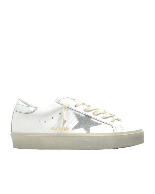 Golden Goose Deluxe Brand White Hi Star Low-Top Sneakers