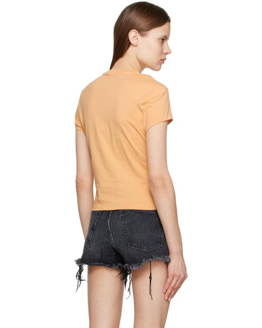 Off-White c/o Virgil Abloh Blue Logo-Print Short-Sleeve T-Shirt