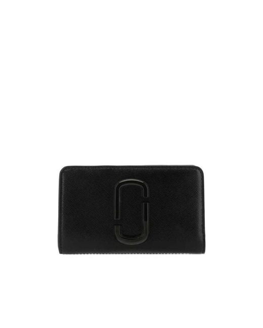 Marc Jacobs Black The Snapshot Dtm Compact Wallet