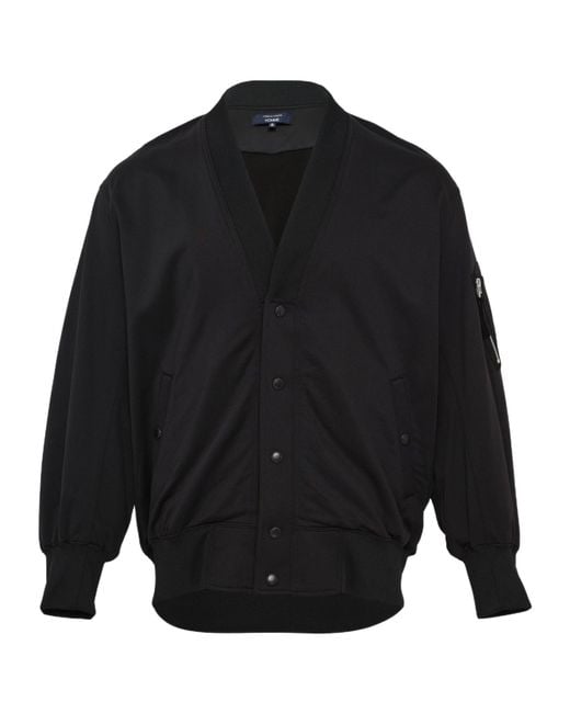 Comme des Garçons Blue Comme Des Garçons Homme V-Neck Long Sleeved Jacket for men
