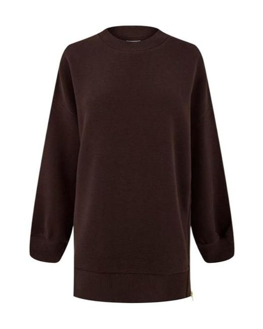 Varley Brown Mae Boyfriend Sweatshirt