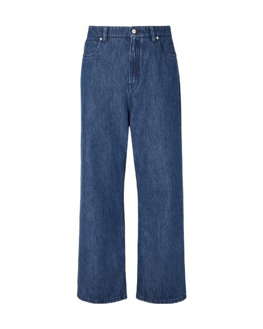 Fendi Blue Long Jeans for men
