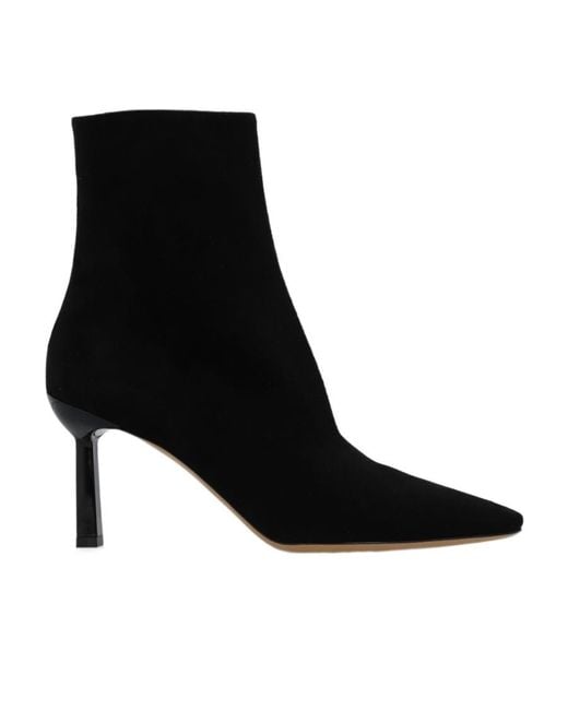 Ferragamo Black 70Mm Pointed Toe Boots