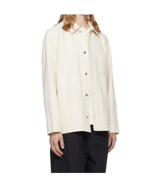 A.P.C. White Perec Denim Jacket for men