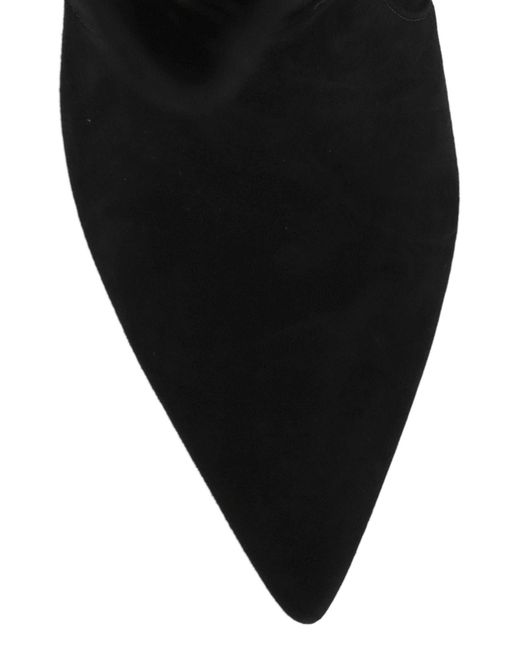 Stuart Weitzman Black Pointed Toe Boots