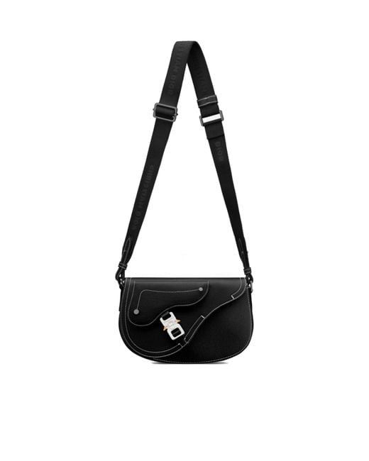 Dior Black Saddle Messenger Bag for men