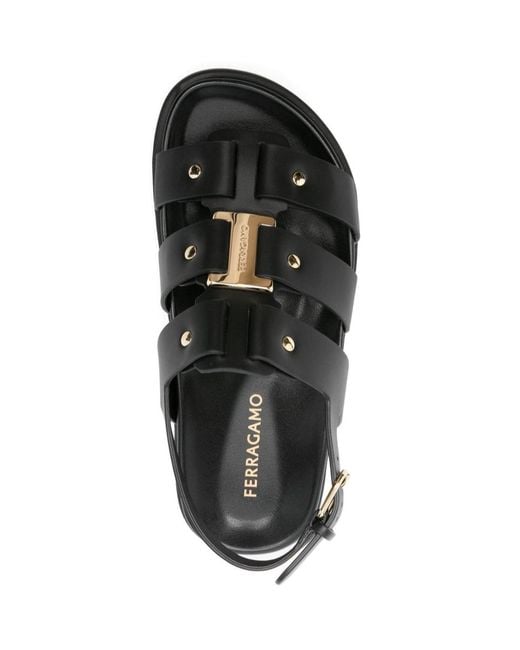 Ferragamo Black Flat Shoes