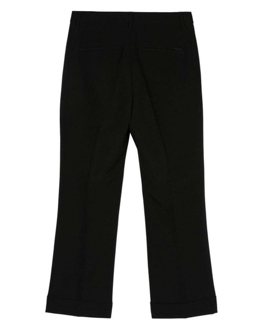 Seventy Black Tailored Cropped Trousers