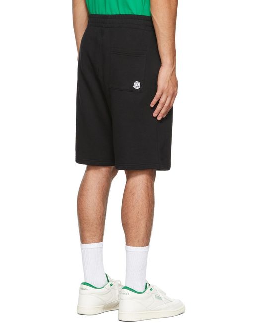 BBCICECREAM Black Logo Patch Track Shorts for men