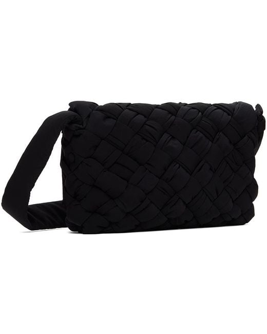 Bottega Veneta Black Rumple Small Messenger Bag for men