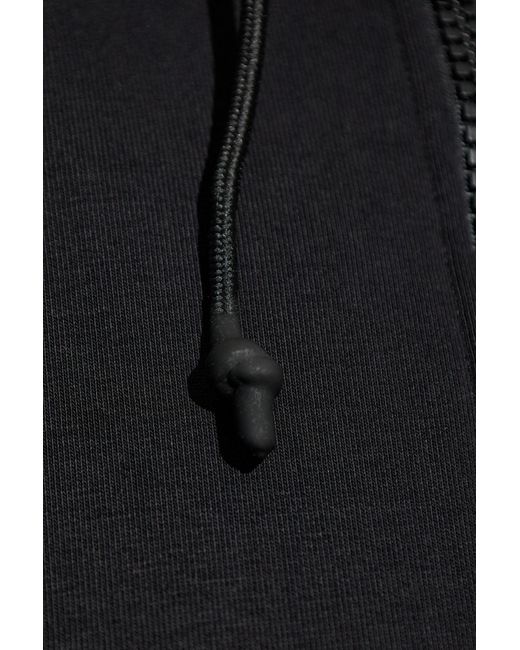 DSquared² Black Hooded Ribbed Jacket for men