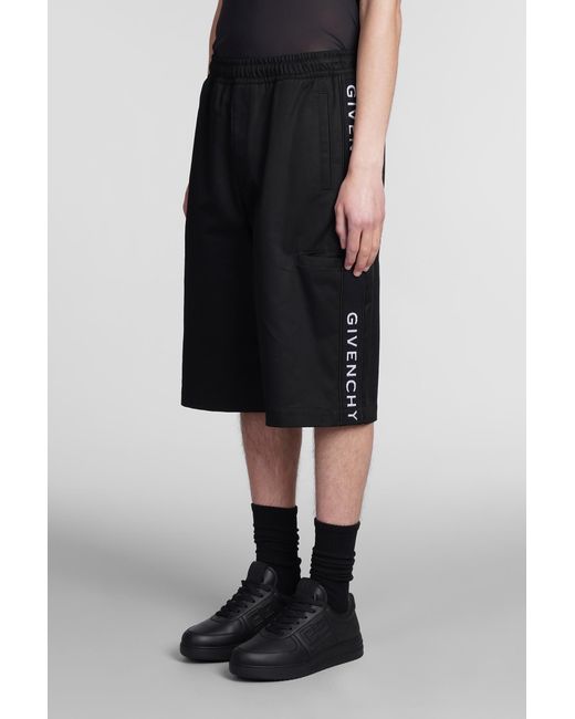 Givenchy Black Logo Shorts for men