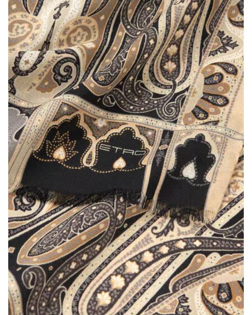 Etro Natural Printed Scarf