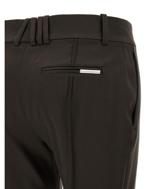 The Attico Black Belt Loops Slacks