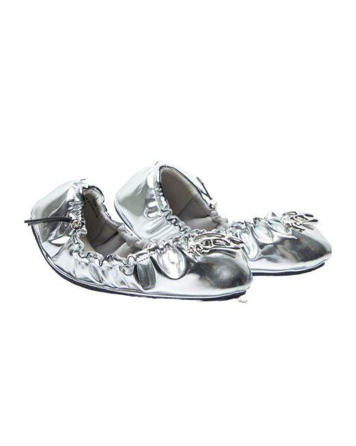 Rombaut White Ballet Flats
