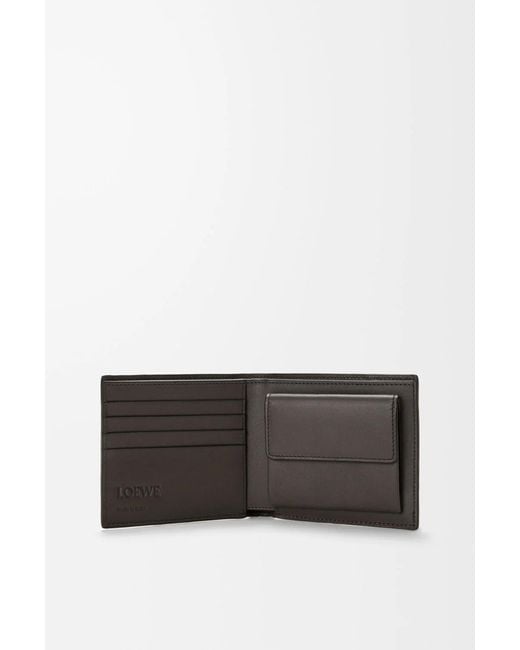 Loewe Gray Puzzle Bifold Coin Wallet for men