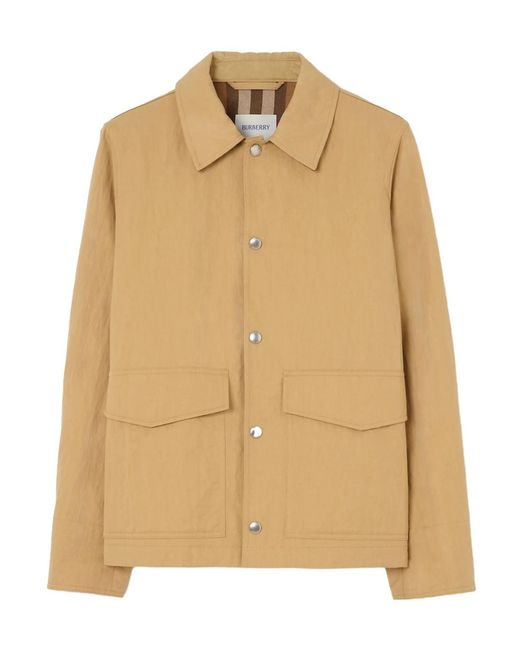 Burberry Natural Nylon Cotton Overshirt for men