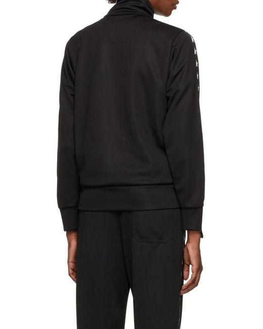 Golden Goose Deluxe Brand Black Star Tape Zipped Jacket