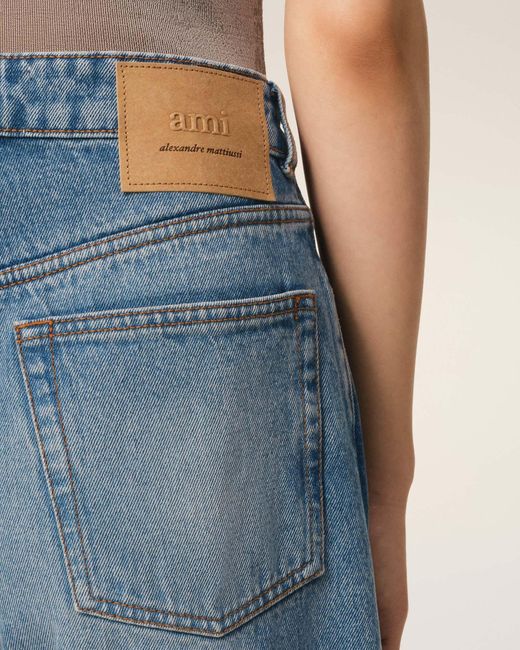 AMI Blue Large Fit Jeans