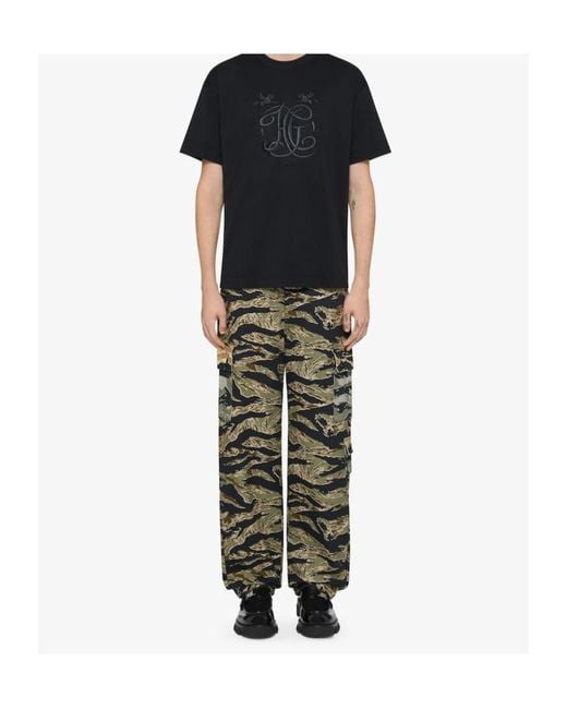 Givenchy Gray Patterned Casual Pants for men