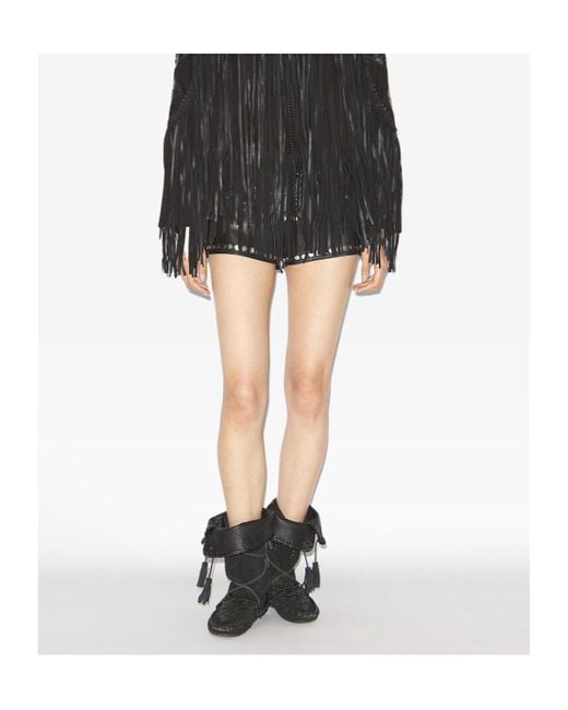 Isabel Marant Black Tassel Detailed Boots