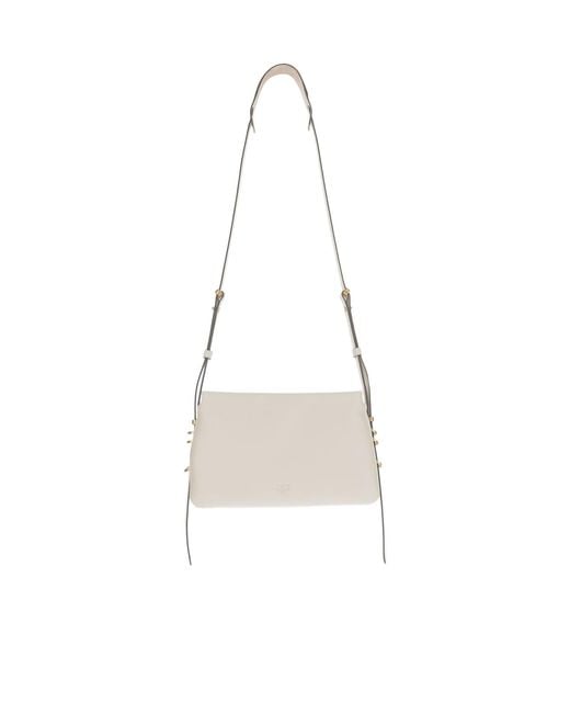 Pinko White Love Birds Mini Crossbody Bag